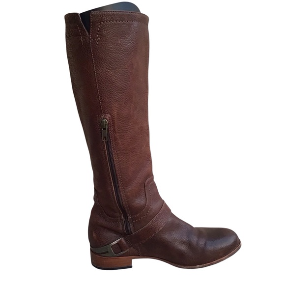UGG Australia Channing Chocolate Leather Knee High Boots Size 7 - Picture 7 of 16